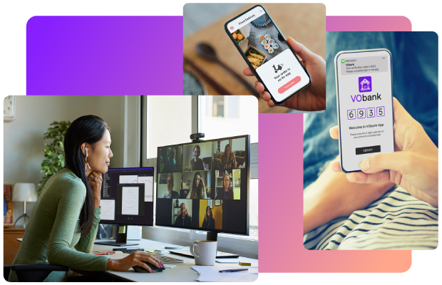 API product displayed on mobile device